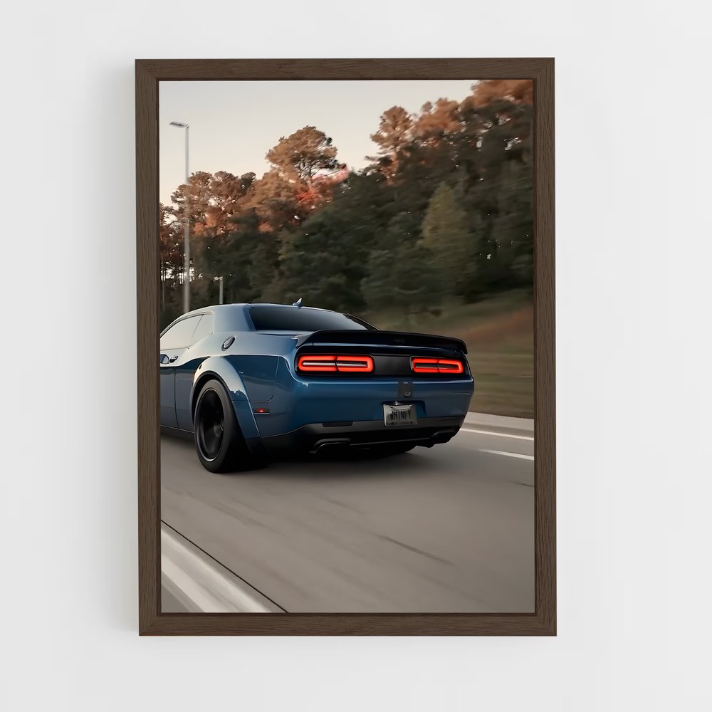 Poster Challenger srt agressive – affiche Dodge (vue 5)